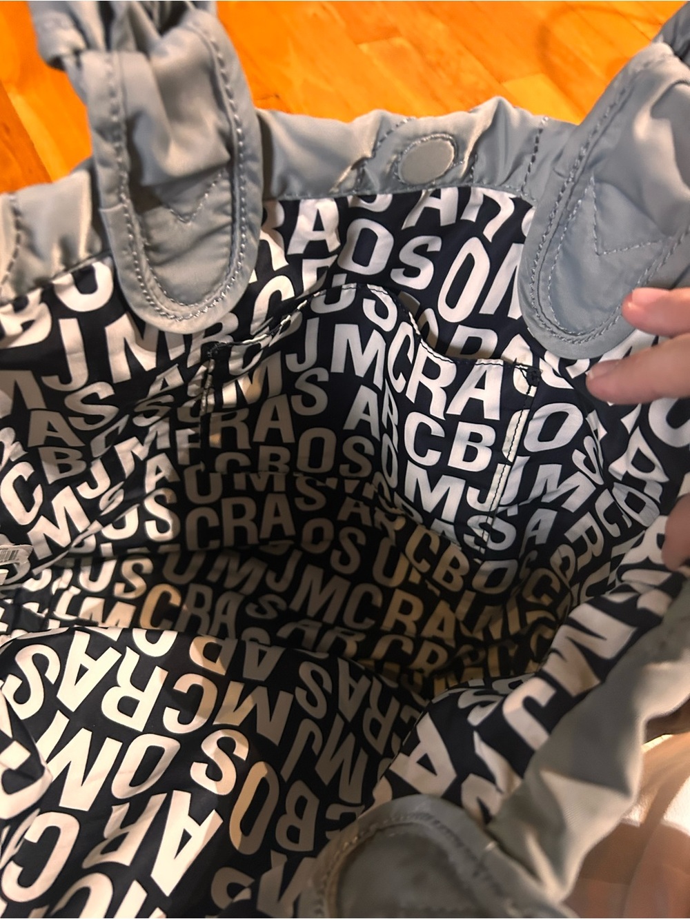 Marc By Marc Jacobs Quilted Nylon Tote in Light Blue-Gray - Picture 3 of 3